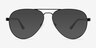 Tank Black Carbon-fiberSunglass Frames from EyeBuyDirect, Front View
