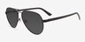 Tank Black Carbon-fiberSunglass Frames from EyeBuyDirect, Angle View