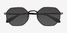 Rider Matte Gunmetal Aluminium-alloySunglass Frames from EyeBuyDirect, Closed View