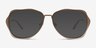 Teo Gradient Matte Brown MetalSunglass Frames from EyeBuyDirect, Front View