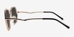 Teo Matte Black Brown MetalSunglass Frames from EyeBuyDirect, Side View