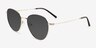 Aiden Gradient Black Gold MetalSunglass Frames from EyeBuyDirect, Angle View