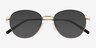 Aiden Gradient Black Gold MetalSunglass Frames from EyeBuyDirect, Closed View