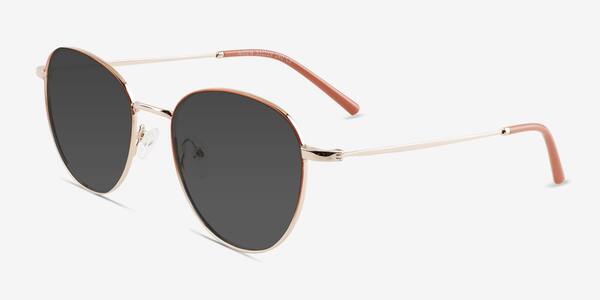 Gradient Orange Gold Aiden -  Metal Sunglasses