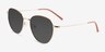 Aiden Gradient Orange Gold MetalSunglass Frames from EyeBuyDirect, Angle View
