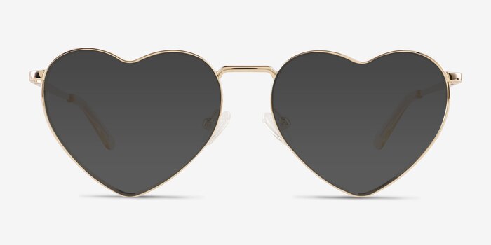 Wonderful Doré Métal Soleil de Lunette de vue d'EyeBuyDirect