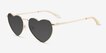 Wonderful Gold MetalSunglass Frames from EyeBuyDirect, Angle View