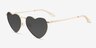 Wonderful Gold MetalSunglass Frames from EyeBuyDirect, Angle View