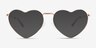 Wonderful Rose Gold MetalSunglass Frames from EyeBuyDirect, Front View