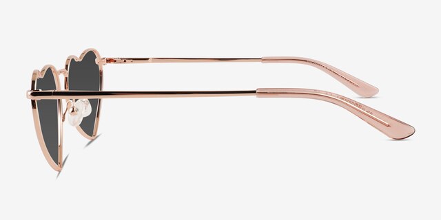 Wonderful Rose Gold MetalSunglass Frames from EyeBuyDirect, Side View