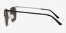 Grey Shiny Gold Green MetalSunglass Frames from EyeBuyDirect, Side View