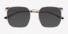 Grey Shiny Gold Green MetalSunglass Frames from EyeBuyDirect, Closed View