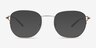 Dorian Gradient Brown Silver MetalSunglass Frames from EyeBuyDirect, Front View