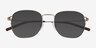 Dorian Gradient Brown Silver MetalSunglass Frames from EyeBuyDirect, Closed View