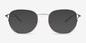 Dorian Gradient Blue Silver MetalSunglass Frames from EyeBuyDirect, Front View