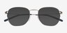 Dorian Gradient Blue Silver MetalSunglass Frames from EyeBuyDirect, Closed View