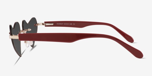Dearest Gold MetalSunglass Frames from EyeBuyDirect, Side View