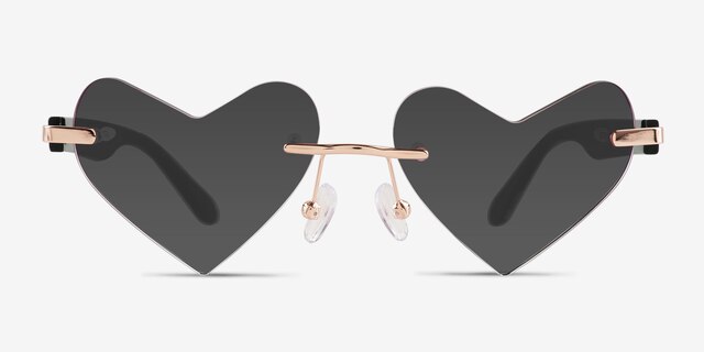 Dearest Rose Gold MetalSunglass Frames from EyeBuyDirect, Front View