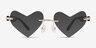 Dearest Rose Gold MetalSunglass Frames from EyeBuyDirect, Front View