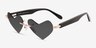 Dearest Rose Gold MetalSunglass Frames from EyeBuyDirect, Angle View