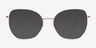 Gerry Rose Gold Eco-friendlySunglass Frames from EyeBuyDirect, Front View