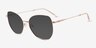 Gerry Rose Gold Eco-friendlySunglass Frames from EyeBuyDirect, Angle View