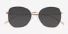 Gerry Rose Gold Eco-friendlySunglass Frames from EyeBuyDirect, Closed View