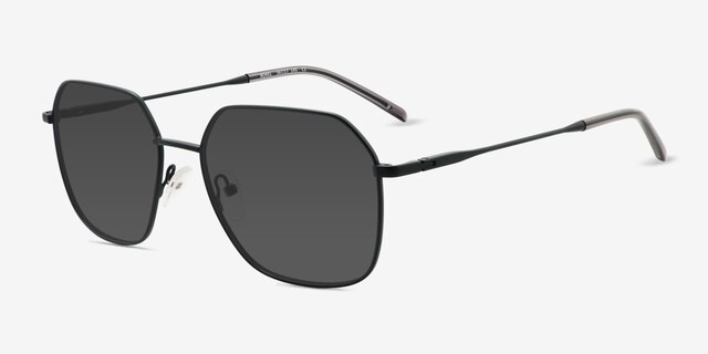 Borel Black Eco-friendlySunglass Frames from EyeBuyDirect, Angle View