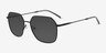 Borel Black Eco-friendlySunglass Frames from EyeBuyDirect, Angle View