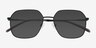Borel Black Eco-friendlySunglass Frames from EyeBuyDirect, Closed View