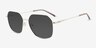 Borel Silver Eco-friendlySunglass Frames from EyeBuyDirect, Angle View