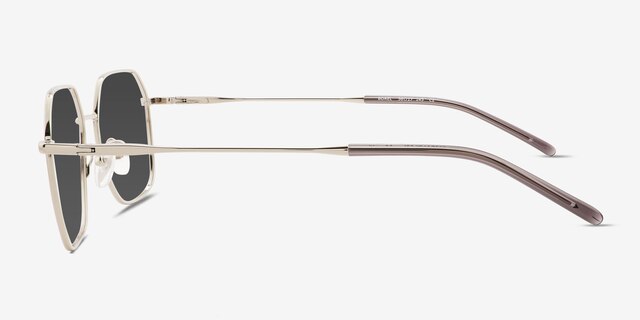 Borel Silver Eco-friendlySunglass Frames from EyeBuyDirect, Side View