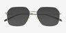 Borel Silver Eco-friendlySunglass Frames from EyeBuyDirect, Closed View