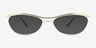 Barry Gold MetalSunglass Frames from EyeBuyDirect, Front View