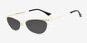 Barry Gold MetalSunglass Frames from EyeBuyDirect, Angle View