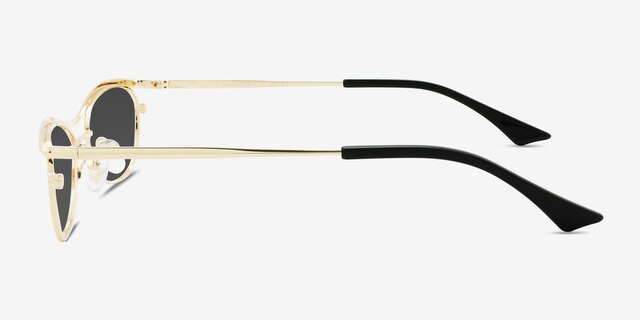 Barry Gold MetalSunglass Frames from EyeBuyDirect, Side View