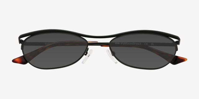 Barry Black MetalSunglass Frames from EyeBuyDirect, Closed View