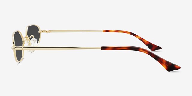 Alves Gold MetalSunglass Frames from EyeBuyDirect, Side View
