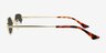 Alves Gold MetalSunglass Frames from EyeBuyDirect, Side View