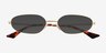 Alves Gold MetalSunglass Frames from EyeBuyDirect, Closed View