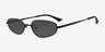 Alves Black MetalSunglass Frames from EyeBuyDirect, Angle View