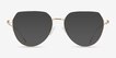 Riva Gold MetalSunglass Frames from EyeBuyDirect, Front View