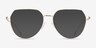 Riva Doré MétalSoleil de Lunette de vue d'EyeBuyDirect, Vue de Face