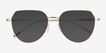 Riva Gold MetalSunglass Frames from EyeBuyDirect, Closed View