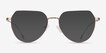 Riva Rose Gold MetalSunglass Frames from EyeBuyDirect, Front View