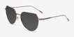 Riva Rose Gold MetalSunglass Frames from EyeBuyDirect, Angle View