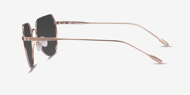 Riva Or rose MétalSoleil de Lunette de vue d'EyeBuyDirect, Vue de Côté