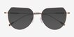 Riva Rose Gold MetalSunglass Frames from EyeBuyDirect, Closed View