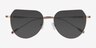 Riva Or rose MétalSoleil de Lunette de vue d'EyeBuyDirect, Vue Rapprochée