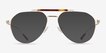Burch Gold Tortoise MetalSunglass Frames from EyeBuyDirect, Front View